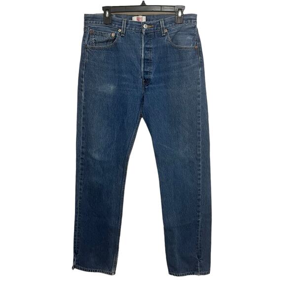 Levi's Original Straight Leg Button Fly 501 Jeans Size 34X36‎ - Picture 1 of 12